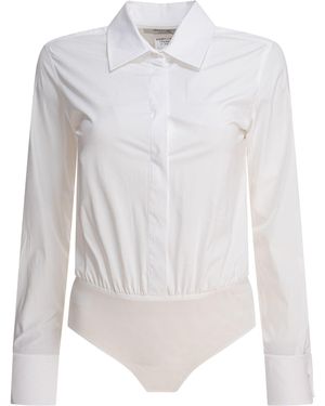 Max Mara Chemisier Bodysuits - White