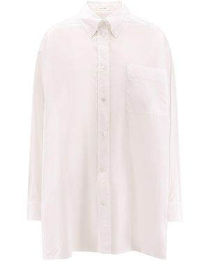 The Row Victoria Cotton Shirt-Donna - Bianco