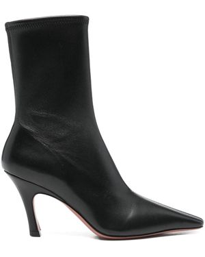 AMINA MUADDI Jamie Leather Boots - Black