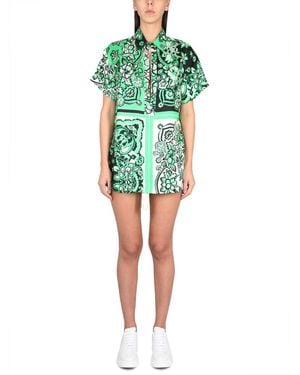RED Valentino Carre Bandana Shirt - Green
