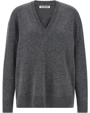Jil Sander Cashmere Sweater Maglioni Grigio-Donna