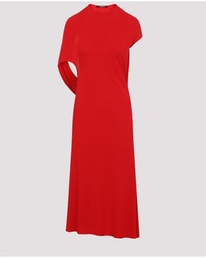Jacquemus La Robe Salerno Viscose Mini Dress-Donna - Rosso