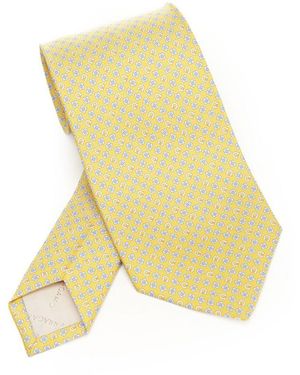 Ferragamo Salvia F. Giallo M Scarves And Foulards - Yellow