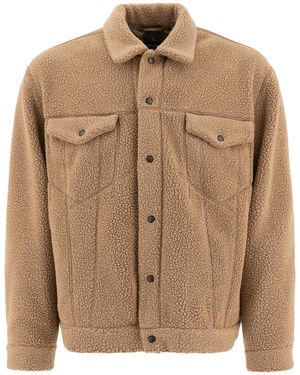 Comme des Garçons Fleece Overshirt Giacche-Uomo - Marrone
