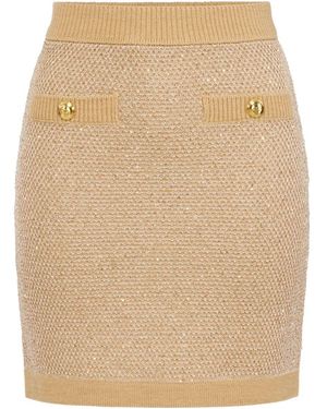 Elisabetta Franchi Gonna Mini - Neutro
