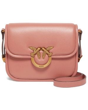 Pinko Neutral Tote Bags - Pink