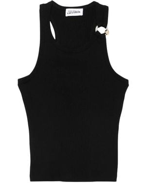 Jean Paul Gaultier Cotton Tank Top - Black