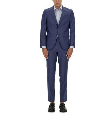 BOSS Slim Fit Suit - Blue