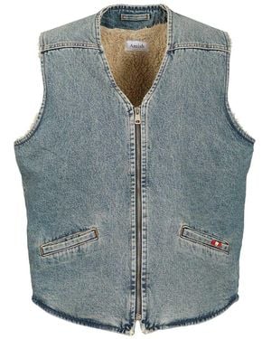 AMISH Denim Vest Jeans - Gray