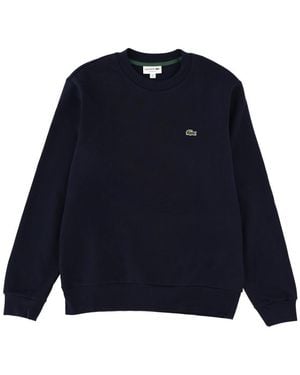 Lacoste Fleece Sweatshirt With Logo - Blue