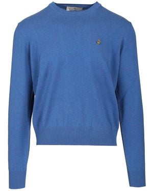 Vivienne Westwood "Alex" Crew Neck Sweater - Blue