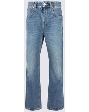 Brunello Cucinelli Jeans Aged Denim-Donna - Blu