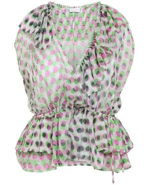 Dries Van Noten Tops Nude & Neutrals - Grey