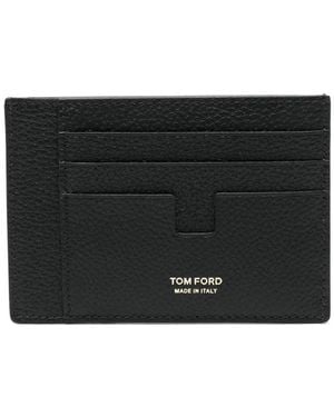 Tom Ford Leather Card Holder - Black