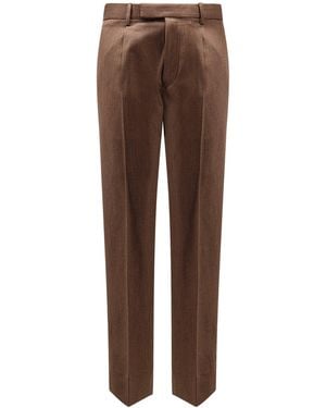 ZEGNA Wool Trousers - Brown