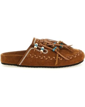 Alanui The Journey Flat Shoes Brown