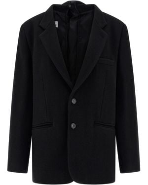 MM6 by Maison Margiela Back Panel Blazer Blazers - Black
