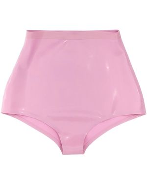 Maison Margiela Latex High Waist Briefs Intimo Rosa