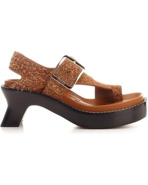 Loewe Ease Sandals - Brown