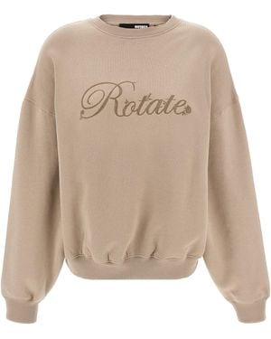 ROTATE BIRGER CHRISTENSEN 'Heavy Sweat Crewneck' Sweatshirt - Natural