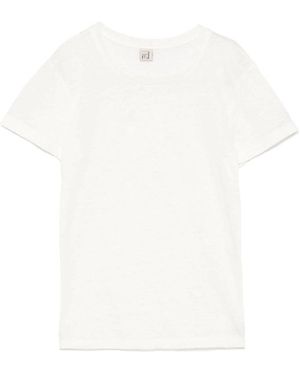 Baserange T Shirt Lino-Donna - Bianco