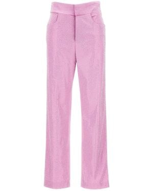 GIUSEPPE DI MORABITO All-over Crystal Pants - Pink