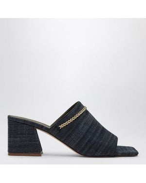 MARIA LUCA Messalina Denim Sandals - Blue