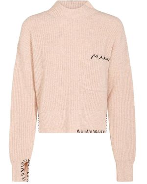 Marni Sweater With Embroidery - Pink