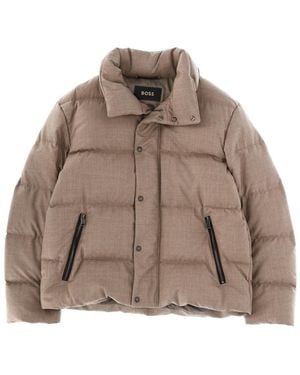 BOSS "L-Doverso" Padded Jacket - Brown
