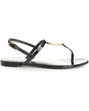 Saint Laurent "Cassandra" Sandals - White