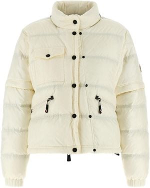 Moncler Mauduits Puffer Jackets White - Natural