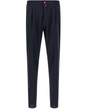 Kiton Pull-On Trousers - Blue