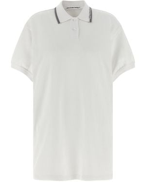 T By Alexander Wang Intarsia Collar Dress - White
