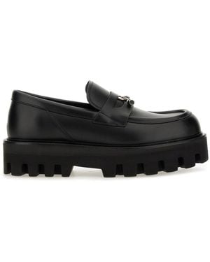 McQueen "Parachute" Loafer With Buckle T - Black