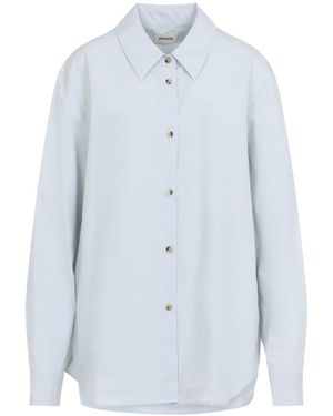 KHAITE Ice Cotton Argo Top - Blue