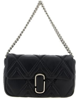 Marc Jacobs The Quilted Leather J Marc Shoulder Bags - Black