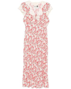 RIXO London Abiti Rosso Bianco-Donna - Rosa
