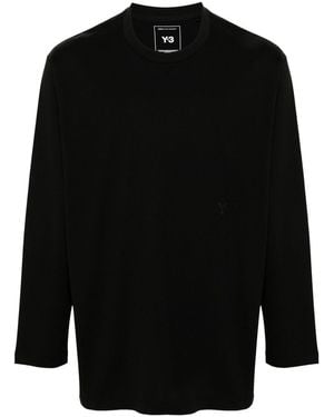 Y-3 Loose Fit Long Sleeve T-Shirt - Black
