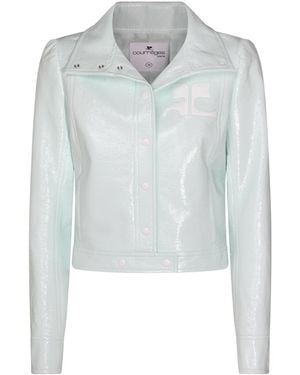Courreges Light Mint Casual Jacket - Blue