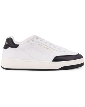 Saint Laurent Sl/61 Sn Leather Sneakers - White