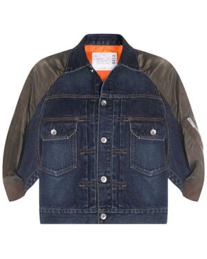 Sacai Jackets/Khaki - Blue