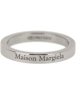 Maison Margiela Logo Ring Jewelry - Gray