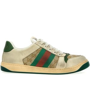Gucci Screener Gg Trainers - Green