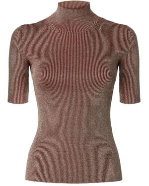 Missoni Robbed Turtle-Neck Sweater - Brown