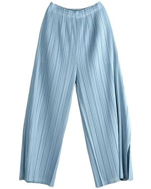 Pleats Please Issey Miyake Trousers - Blue
