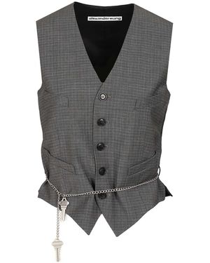 Alexander Wang Tailored Vest Jackets - Grey