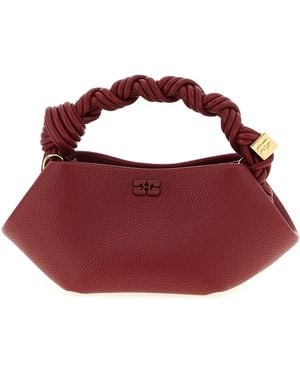 Ganni Bou Grained Hand Bags - Red