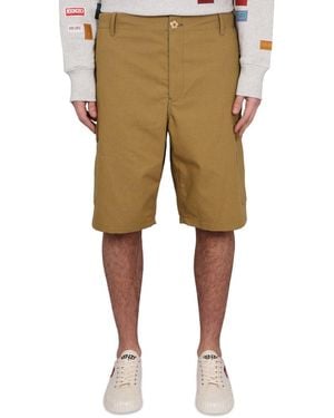 KENZO Pantaloncini cargo di cotone - Neutro