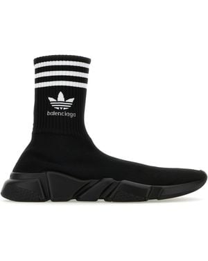 Balenciaga Tech Knit Speed Sneakers - Black