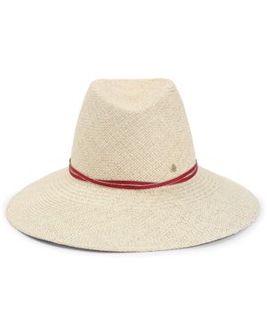 Maison Michel Natural Brisa Kate Straw Hat-Donna - Bianco